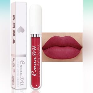 CmaaDu (7) Rose Red Liquid Matte Lipstick. 24 Hour Lips.  #07
